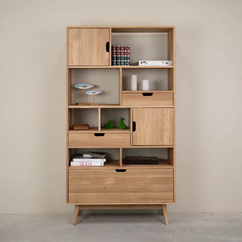 Libreria in rovere massiccio Escandi Atelier 3 | NordicStory