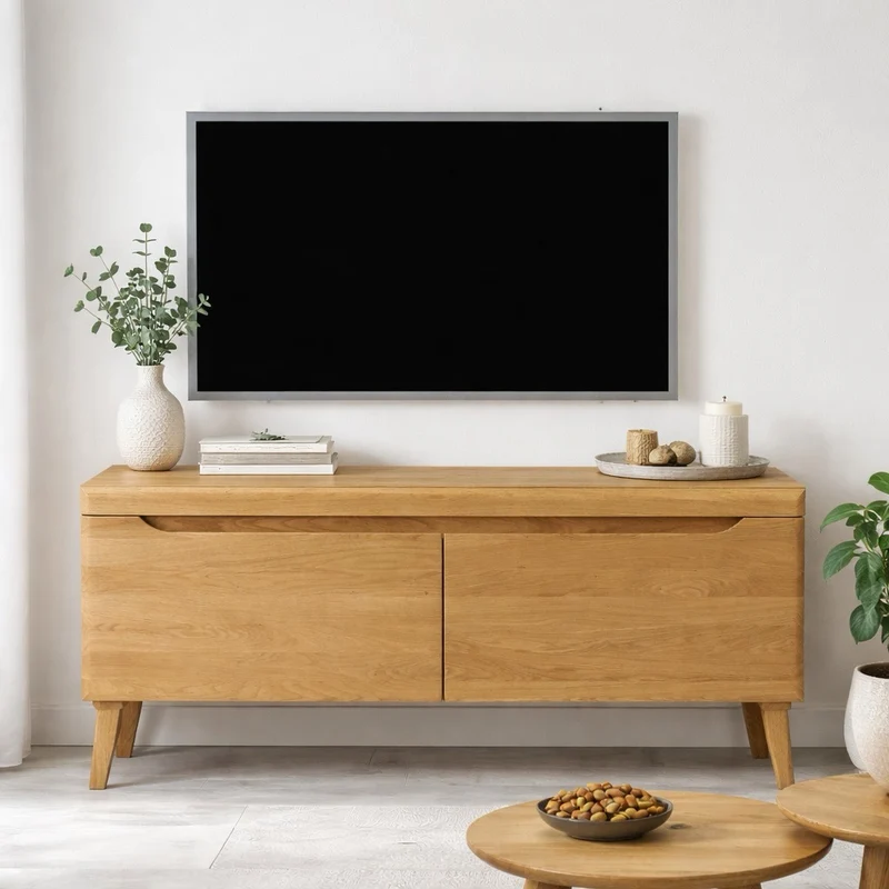 Mobile TV in rovere massello Milan 2 | NordicStory