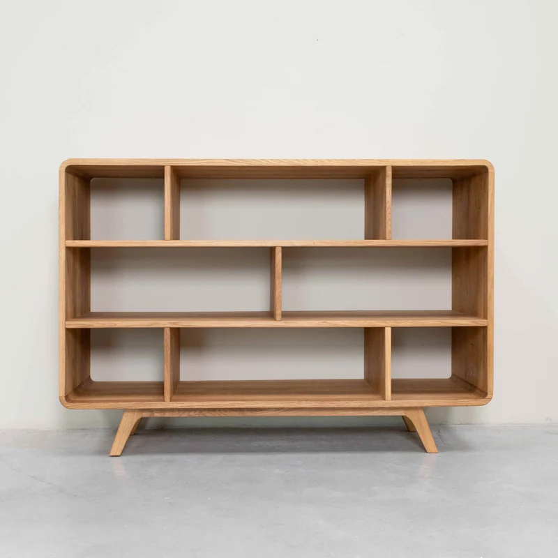 Libreria in legno massello di rovere Geneva 1 | NordicStory