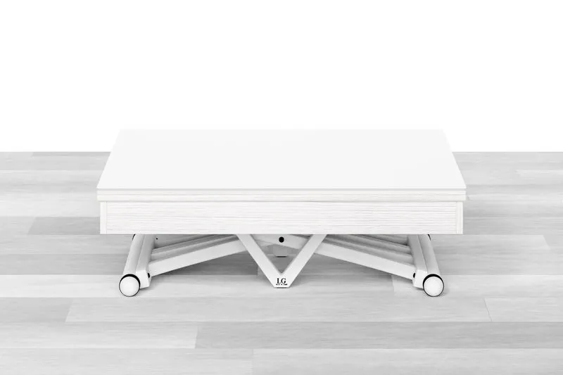 TAVOLINO TRASFORMABILE Top Cristallo - 8/10 posti