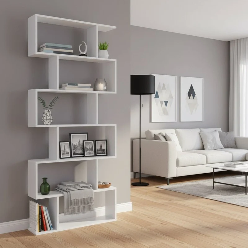 Libreria moderna Lombard White