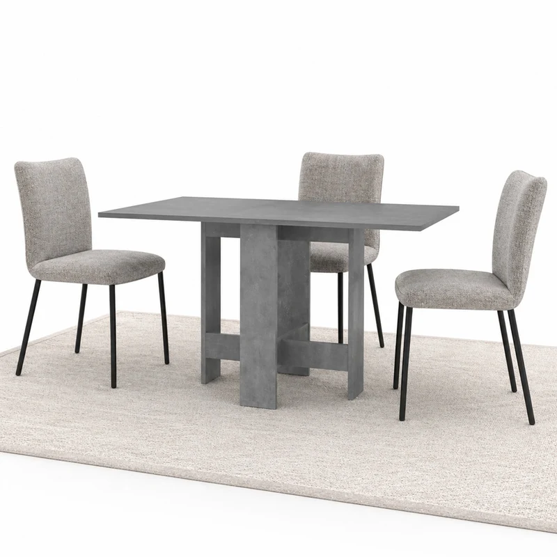 Tavolo consolle allungabile Artemio 30-130x76 cm Salvaspazio Legno Grigio Retro