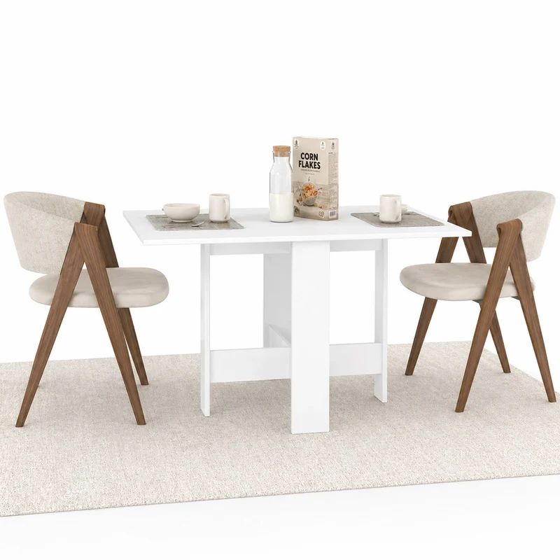 Tavolo consolle allungabile Artemio 30-130x76 cm Salvaspazio Legno Bianco