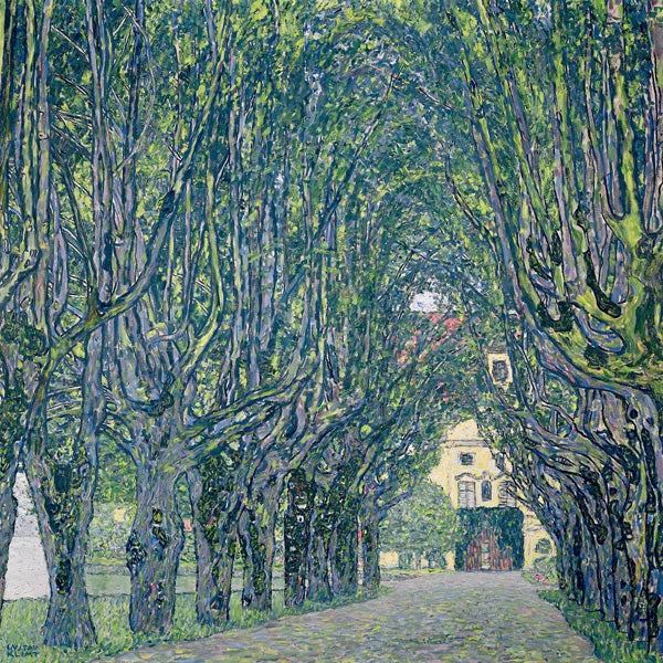 Viale nel parco del castello di Kammer