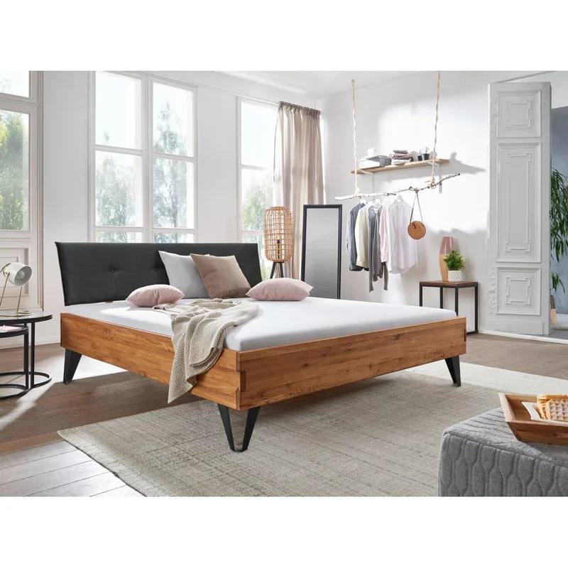 Letto Kana in Rovere: Design Moderno, Eleganza e Comfort per la Tua Camera