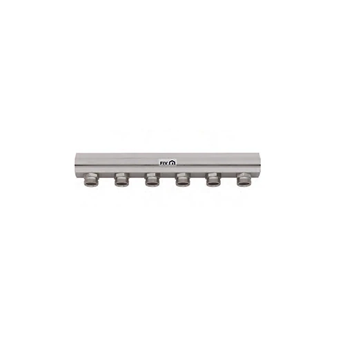 Collettore di distribuzione 1 derivazione 24x19 int. 50 1 x 8 vie l. 414 mm
