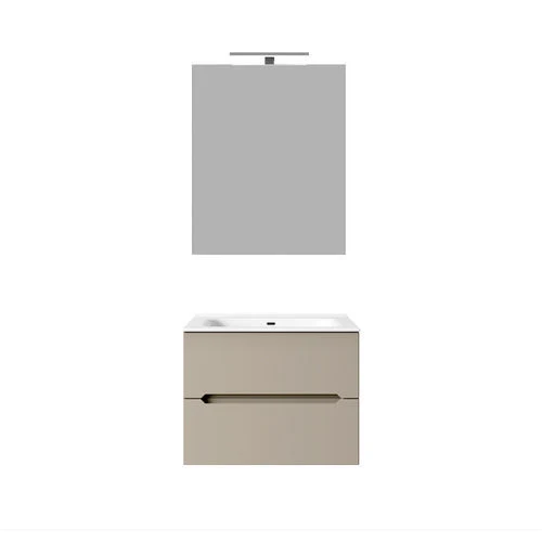 Mobile bagno sospeso linea talia da 60 cm rovere nodi