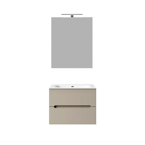 Mobile bagno sospeso linea talia da 60 cm bianco lucido