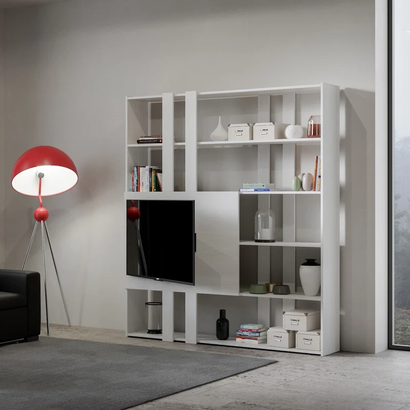 Parete attrezzata libreria Inedditah H