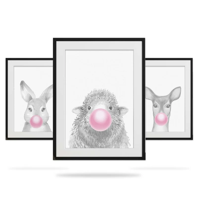 Farmyard Animals Collection 1 - Pink Bubblegum