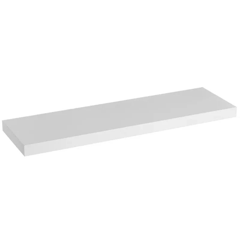 Mensola da Parete Scaffale a Muro MDF Bianco 80x23,50x3,80 cm Organizer Minimal