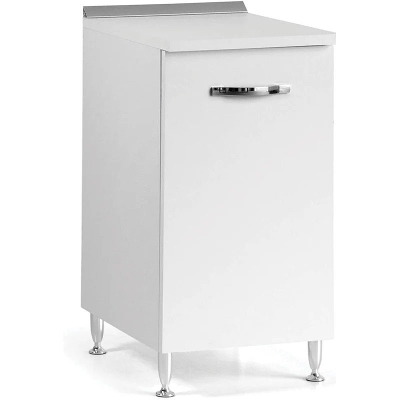 Mobile Mobiletto Base Per Cucina Componibile Colore Bianco Frassinato 40x50x85 cm