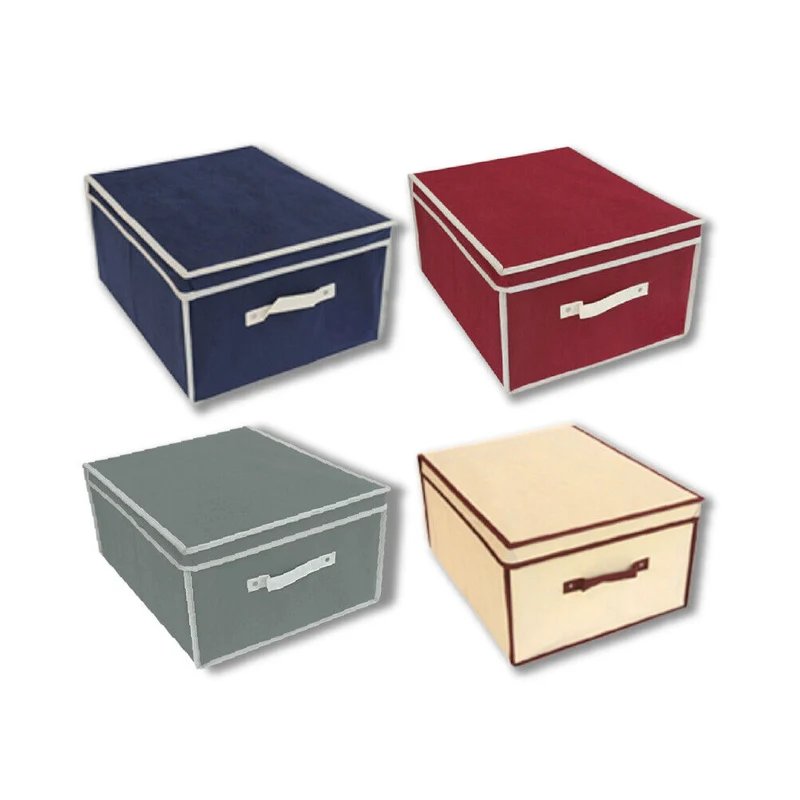 Scatole Cambio Stagione Set 4 Pezzi in TNT Salvaspazio Pieghevole 50x40x25cm