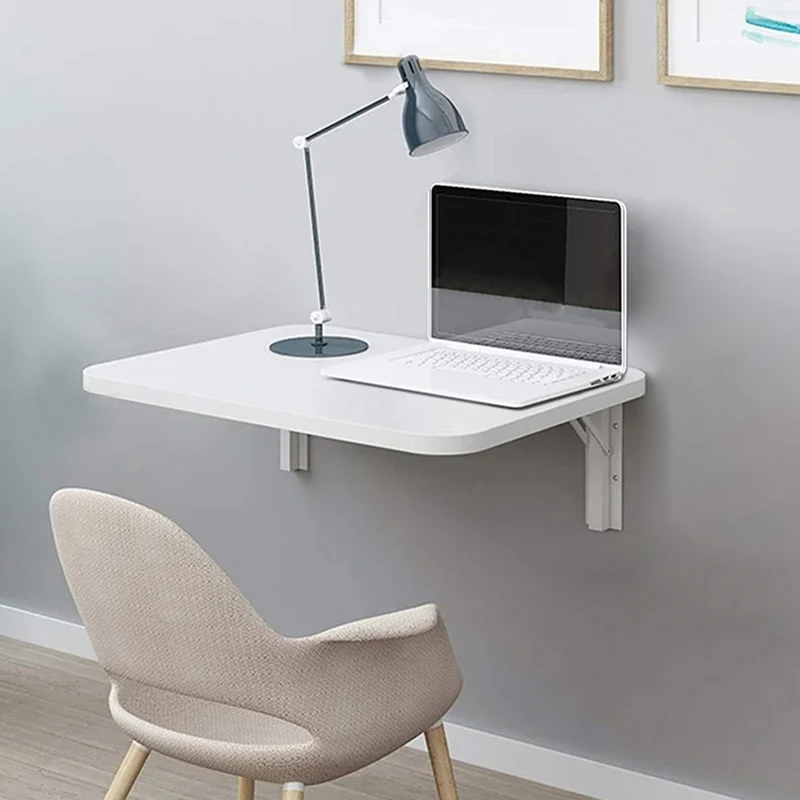 Tavolo Pieghevole a Muro Tavolino Scrivania da parete Bianco Salvaspazio 80x40cm