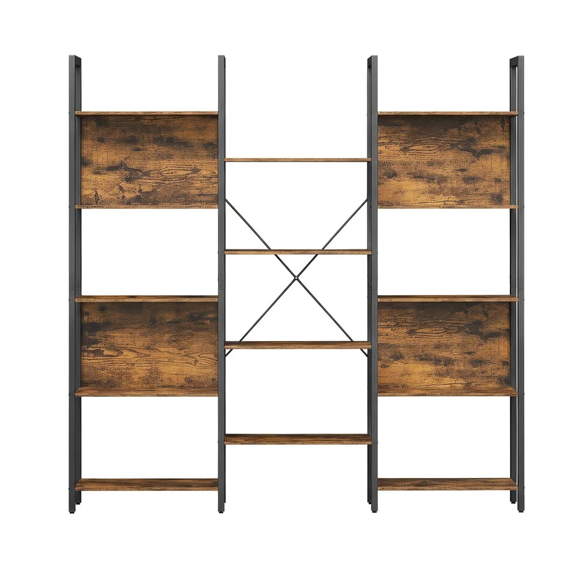 Libreria Scaffale Portaoggetti Capiente Struttura in Metallo