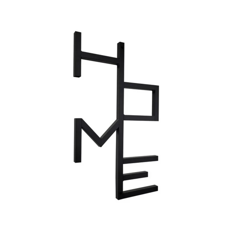 Decorazione da Parete HOME in Acciaio – Design Moderno | Made in Italy