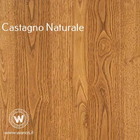 Mensole di design realizzate in legno massello di castagno su struttura in metallo