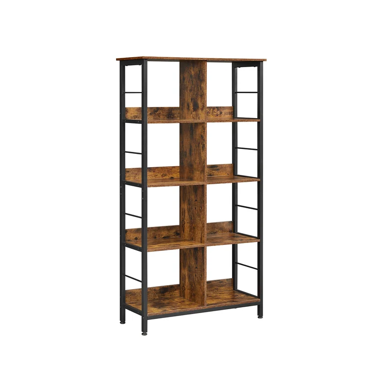 Libreria a 8 scomparti, scaffale per libri mobile portaoggetti aperto