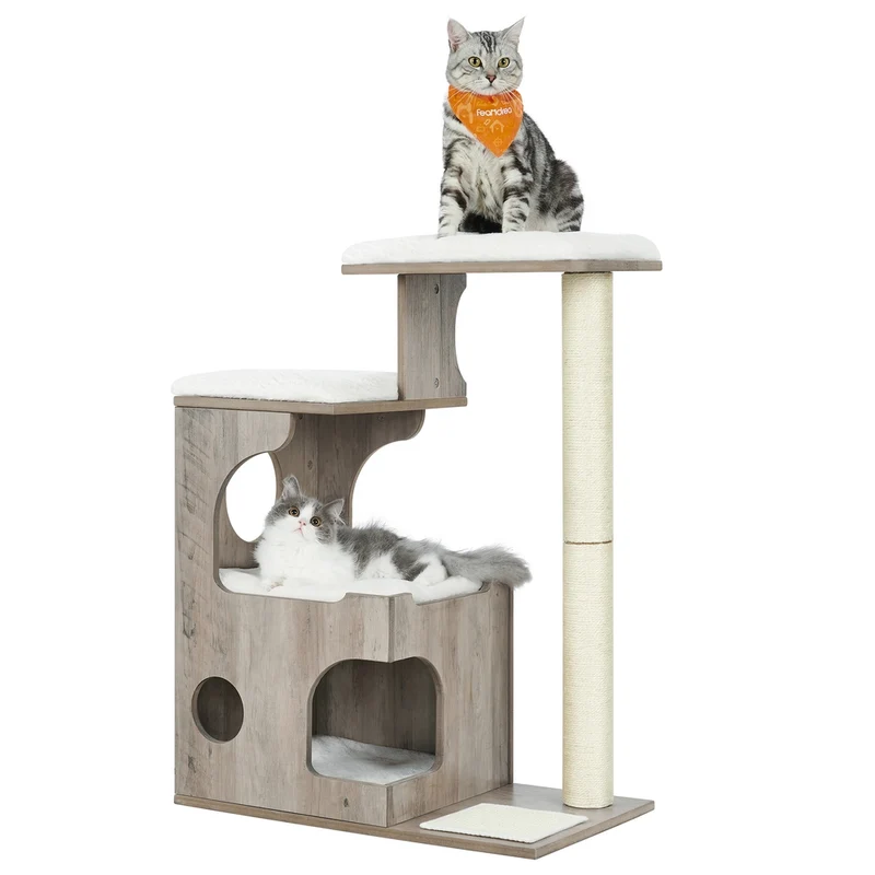Tiragraffi per Gatti di 86 cm Bianco
