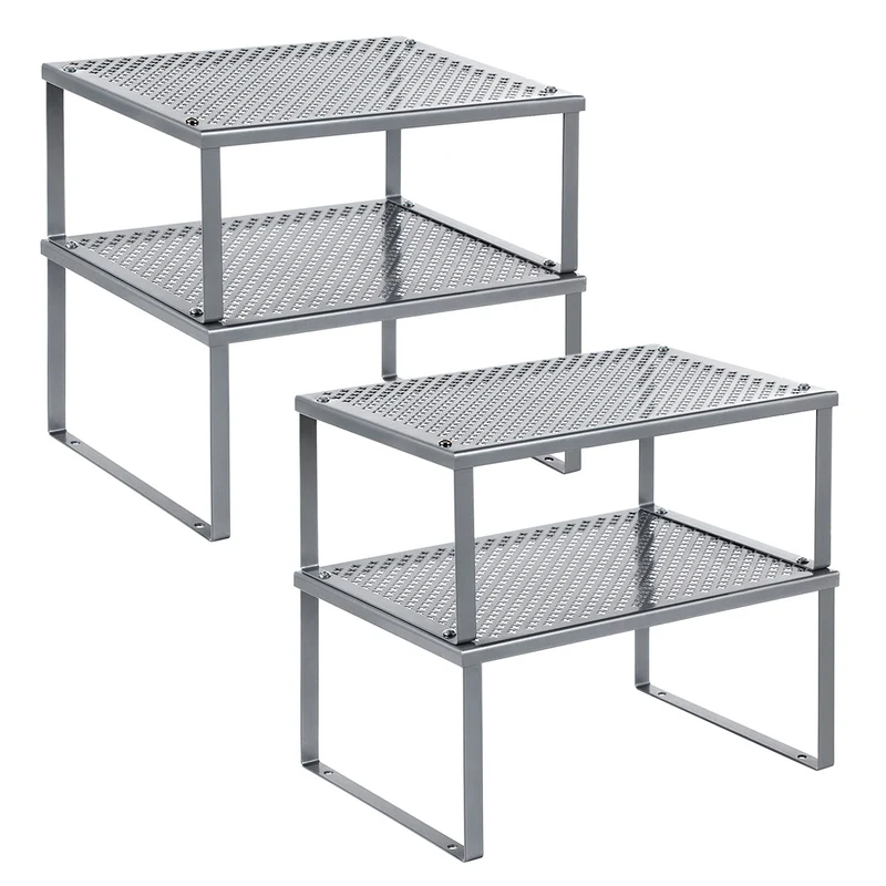 Set di 4 Scaffali da Cucina in Metallo