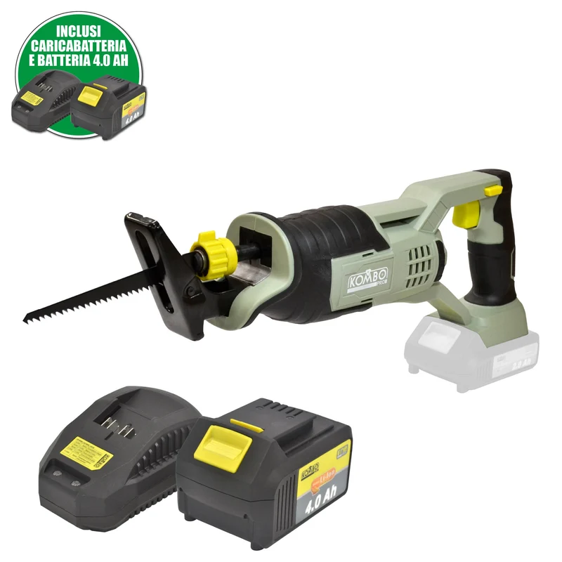 SEGACCIO UNIVERSALE KOMBO PRO + BATTERIA LI-ON 4.0Ah E CARICABATTERIA