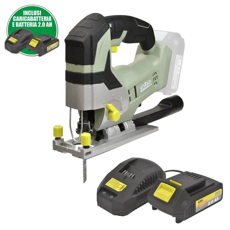 SEGHETTO ALTERNATIVO KOMBO PRO + BATTERIA LI-ON 2.0Ah E CARICABATTERIA