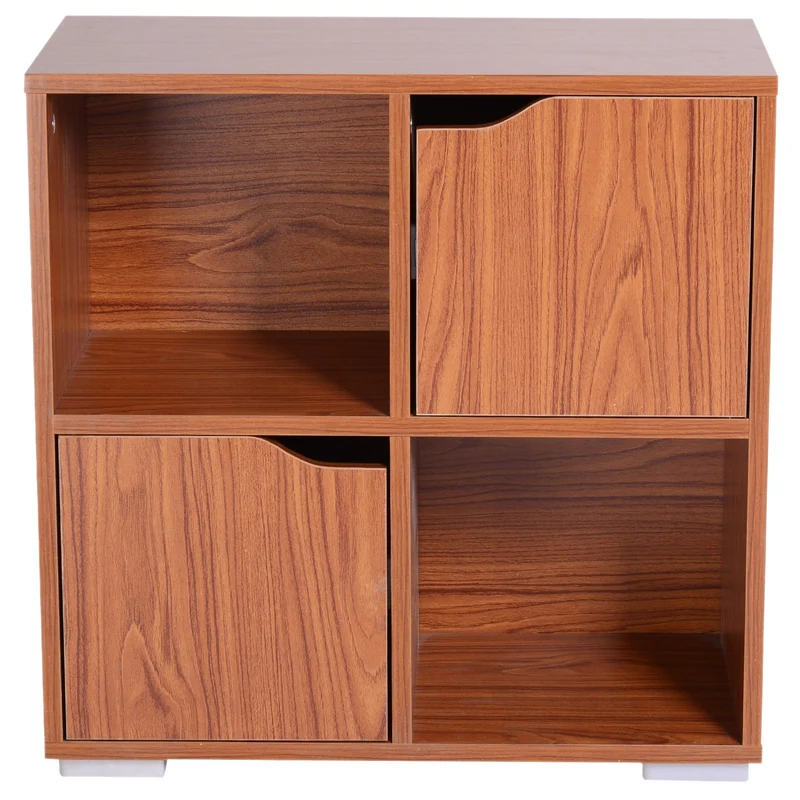 AREA OCCASIONI - mobiletto libreria a 4 scomparti in pannelli particelle 60 x 29 x 60cm