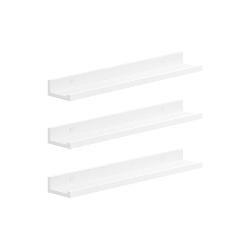 Set da 3 Mensole da Muro 60 cm Bianco