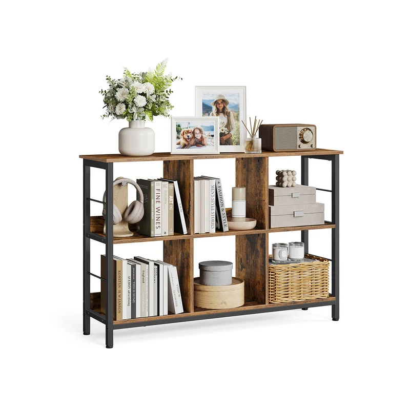 Libreria, libreria, scaffale, 6 scomparti
