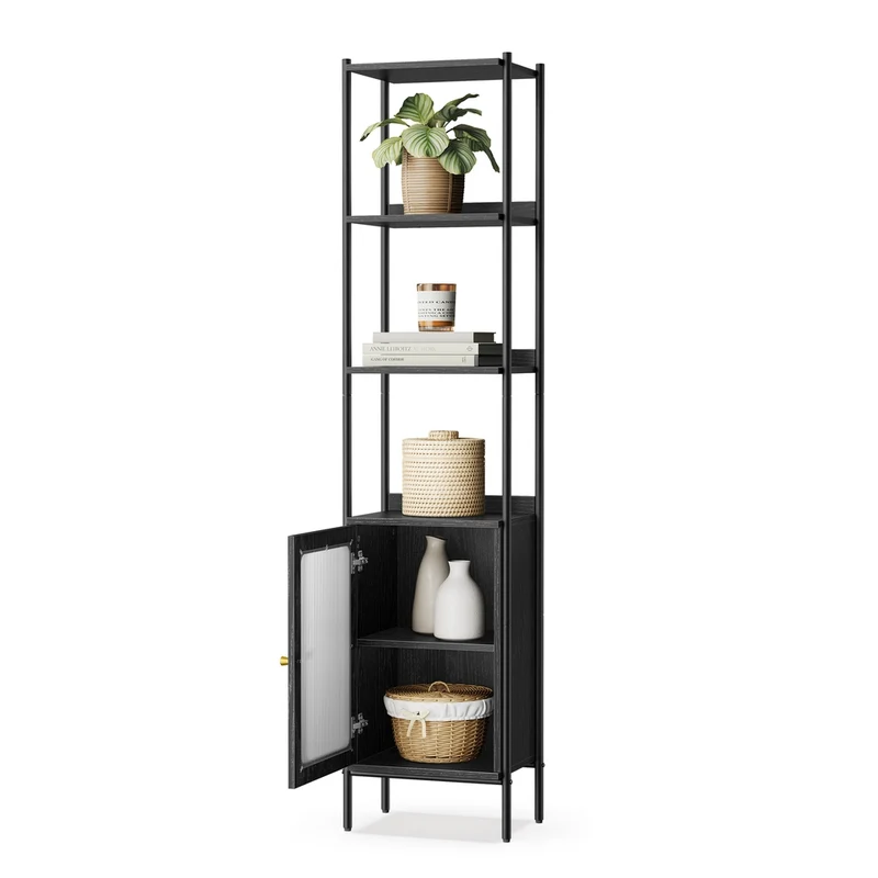 Libreria Scaffale Libreria Verticale con Anta in Plastica PC Stile Contemporaneo