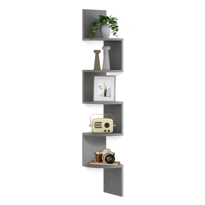 Libreria Angolare da Muro in Camera da Letto Soggiorno Bagno Studio