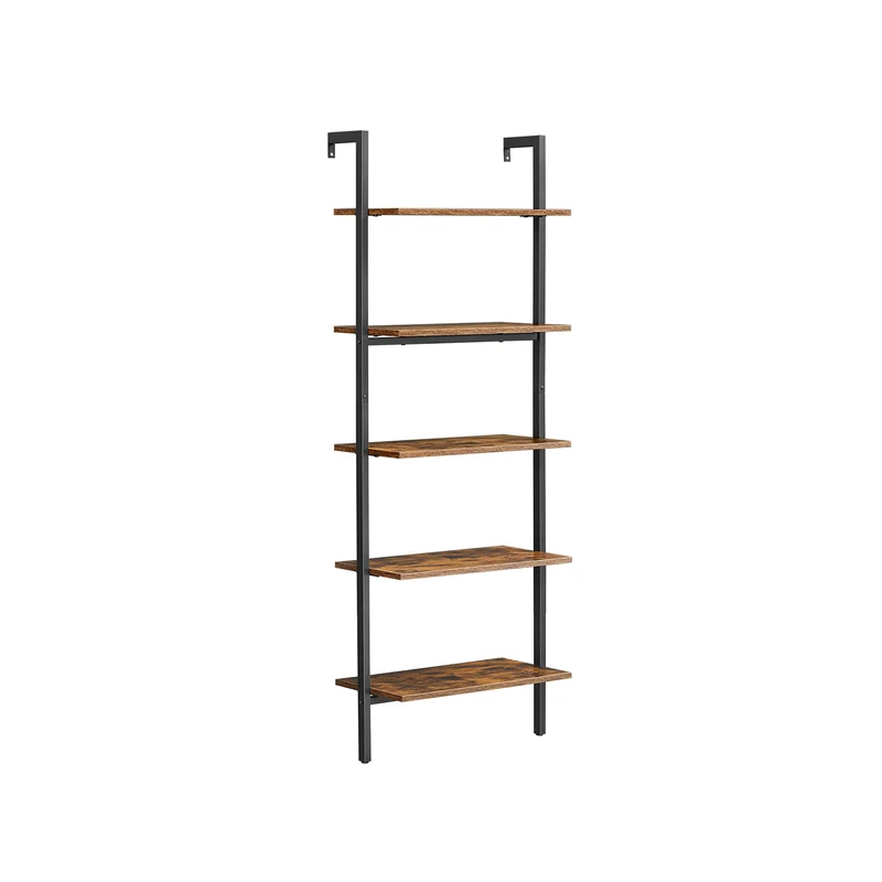 Scaffale a Scala Marrone Vintage e Nero