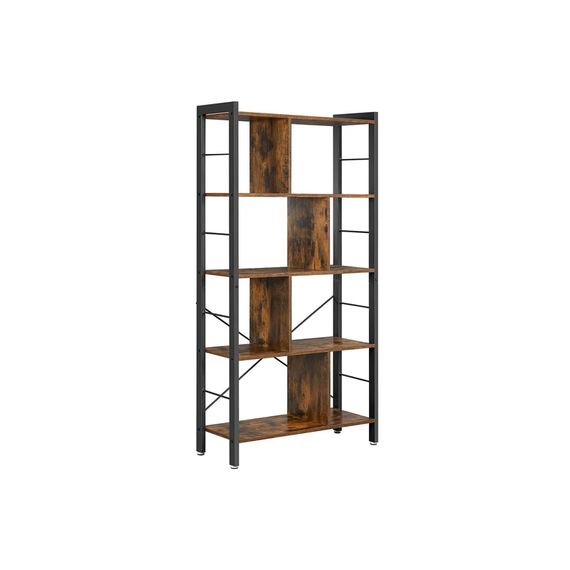 Libreria Scaffale Portaoggetti per Studio Ufficio con Scomparti Aperti