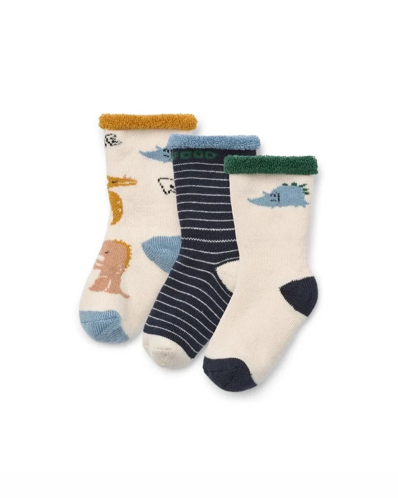Eloy Baby Socks - Dino Multi mix - 3 pack