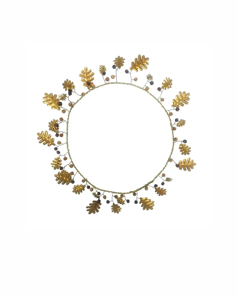 Coroncina in ottone decorata