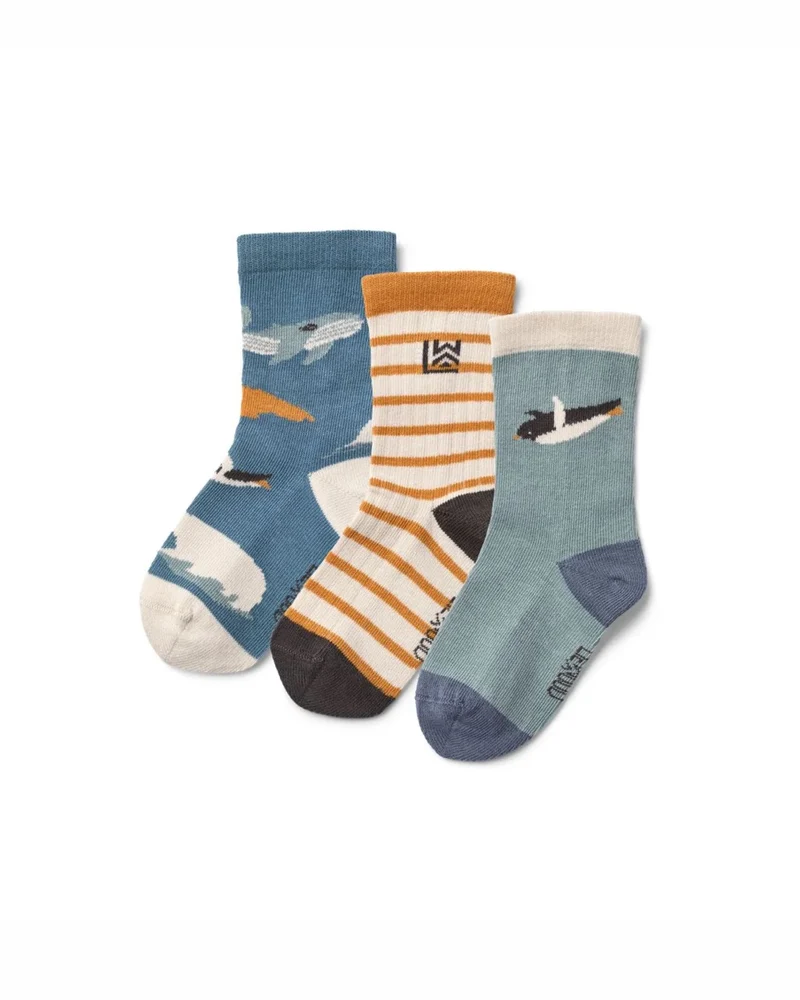 Silas Socks Arctic Sea / Ocean - Set di 3