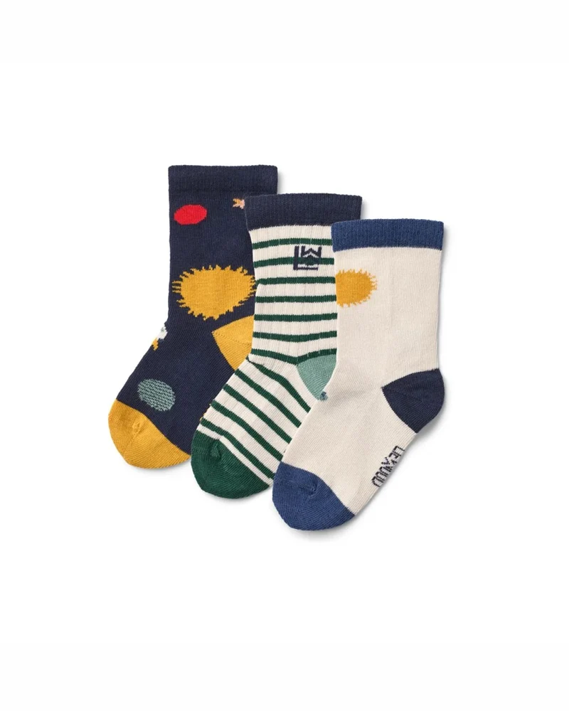 Silas Socks Universe / Classic Navy - Set di 3