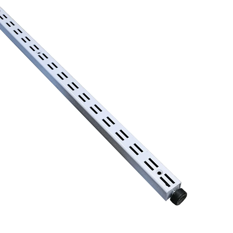 PIANTANA CAVETTATO P35 CAVE DOPPIE U 220cm BIANCO ATTREZZATURA PARETE ARREDO NEGOZIO