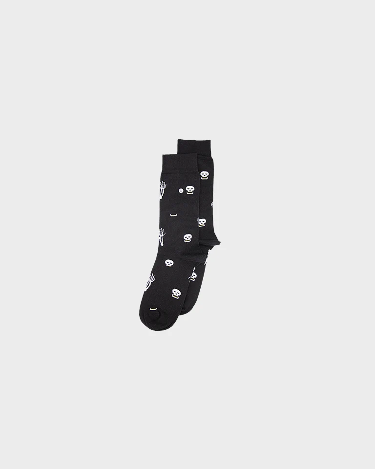 Calzini - 42-45 - Skulls Black