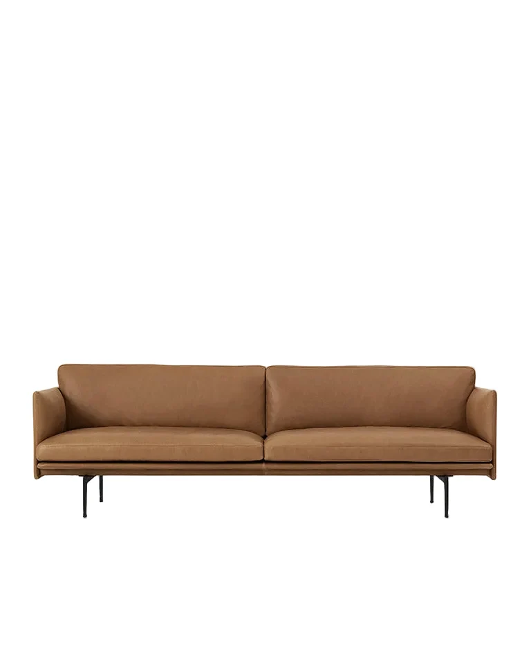 Outline Sofa - 3 Seater Leather