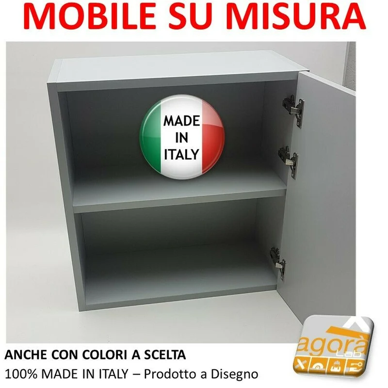 MOBILE SU MISURA MOBILETTO PERSONALIZZATO VARI COLORI A 2 ANTE 1 ANTA A SCELTA.
