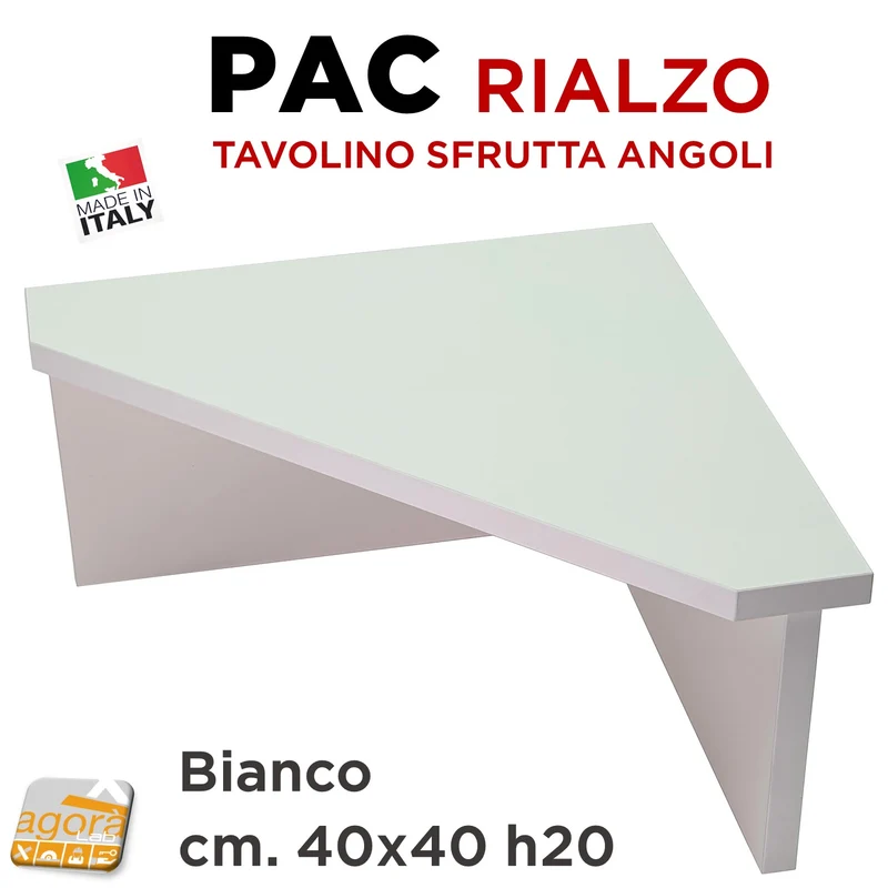 TAVOLINO SFRUTTA ANGOLO TOP CUCINA PAC 40x40x20 MENSOLA PIANETTO PORTASPEZIE RIALZO