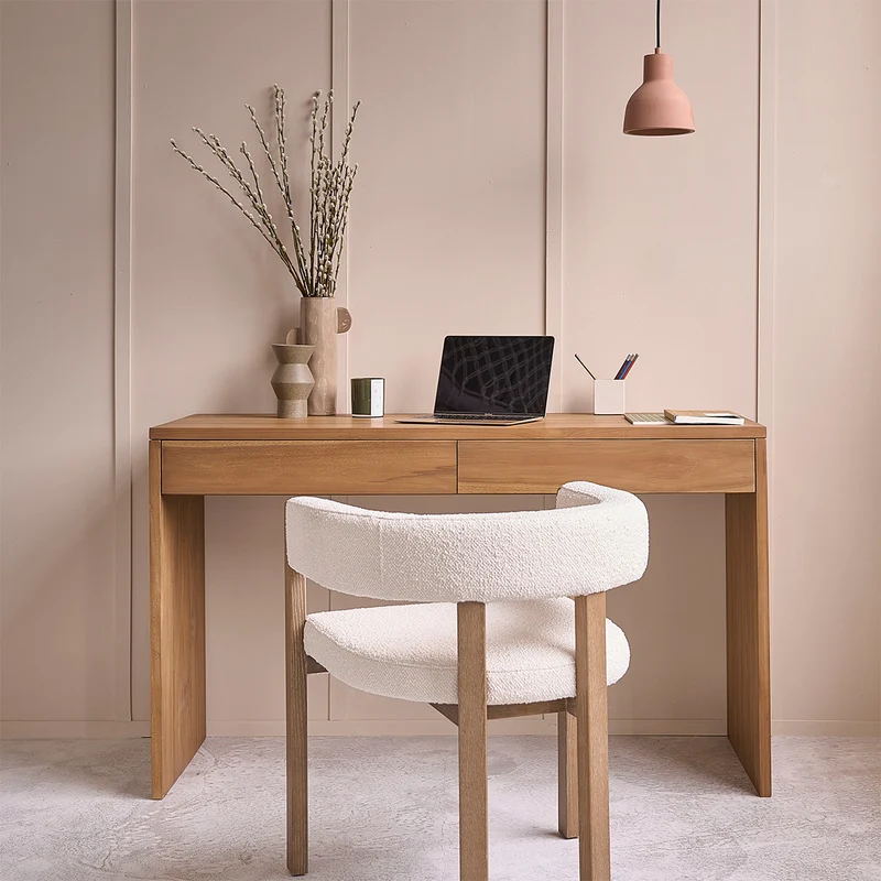Scrivania in teak massello 130 cm