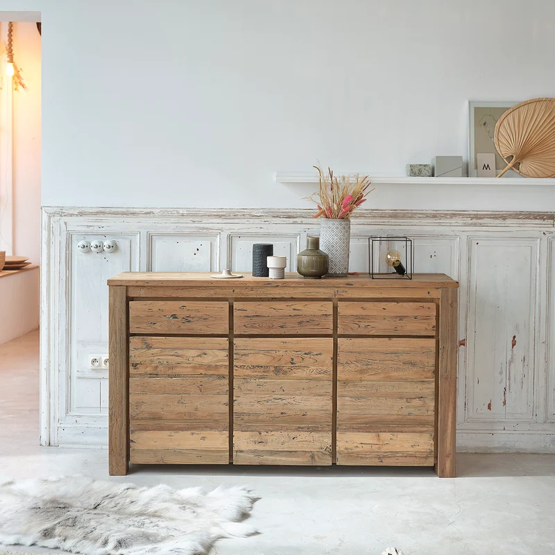 Credenza in teak massello riciclato 160 cm