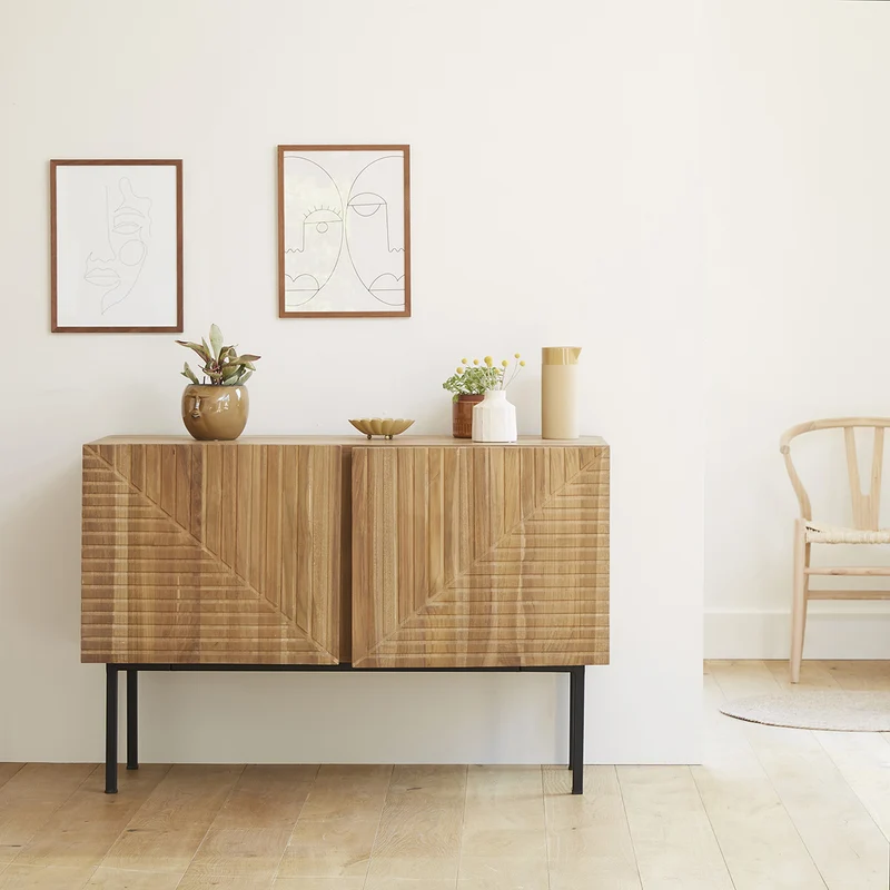 Credenza in teak massello 120 cm