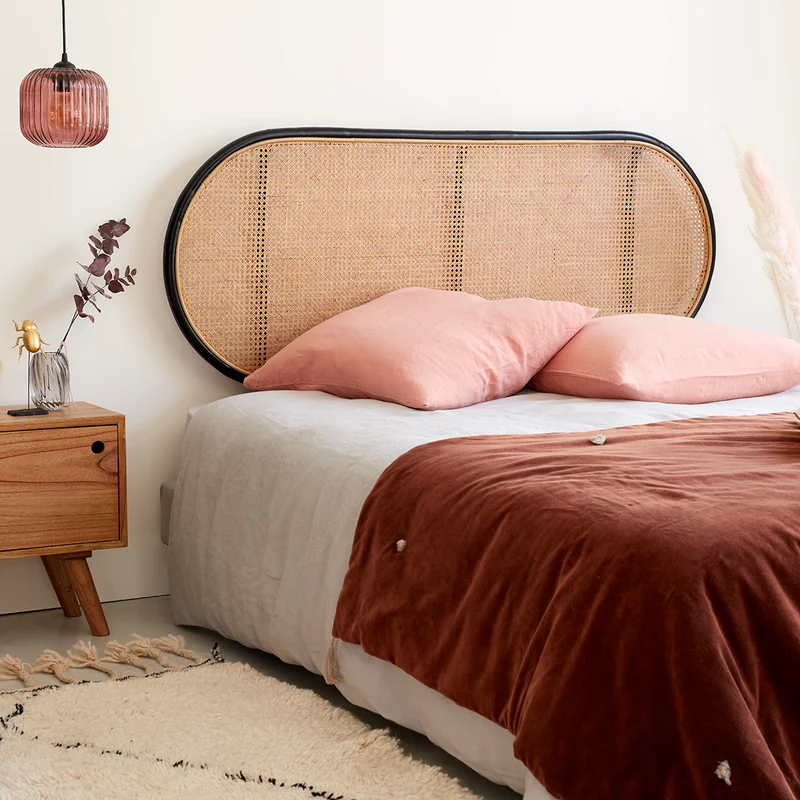 Testiera in cannage e rattan 160 cm