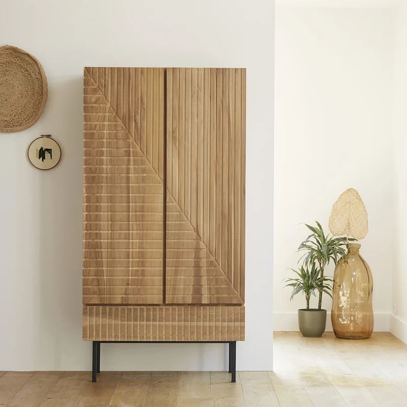 Armadio in teak massello 95 cm