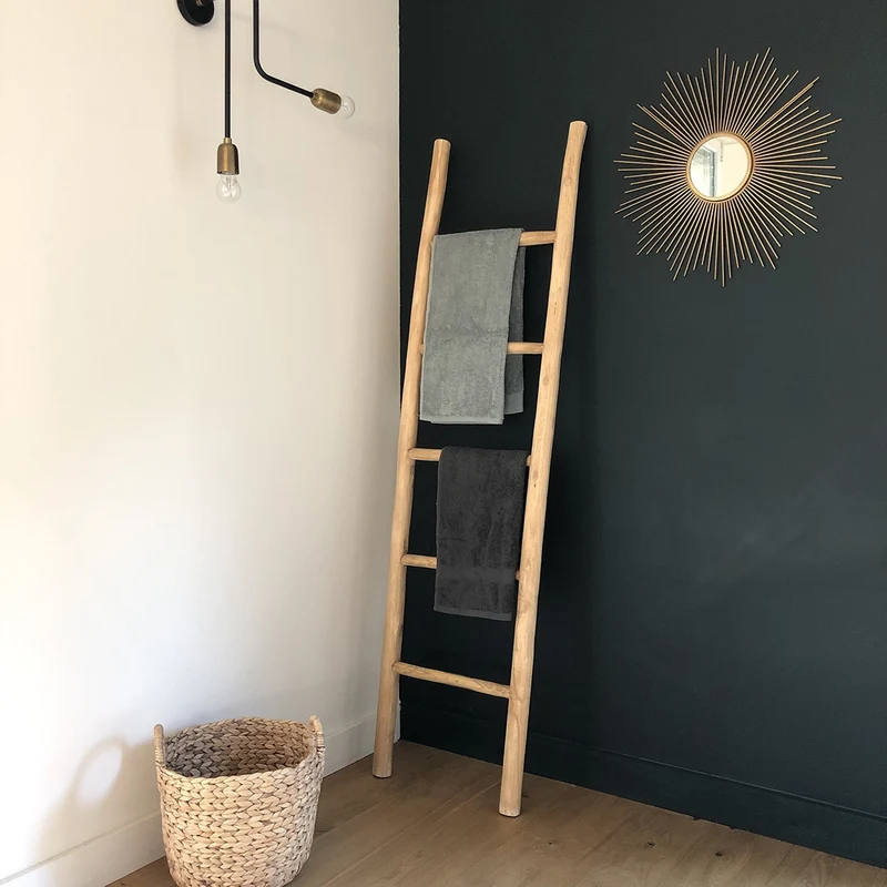 Scala portasalviette in teak massello 170 cm