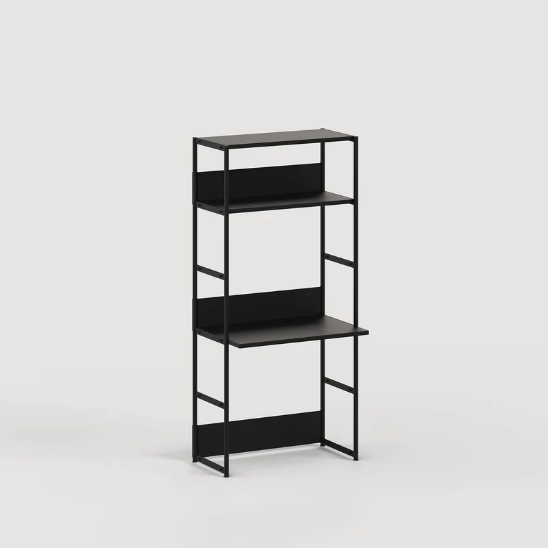 Etagère bureau UNIT - H180 à 215 x L84cm - acier thermolaqué