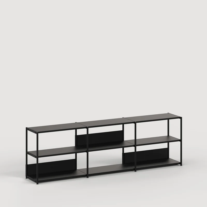 Etagère UNIT - H75 à 85 x L244cm - acier thermolaqué